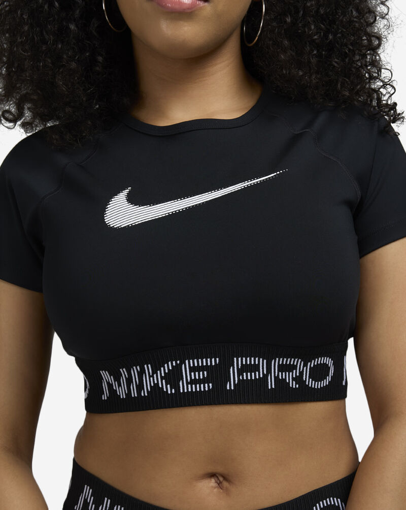 Nike Pro Dri-FIT Short-Sleeve Cropped Top HV3673-010 Black 3
