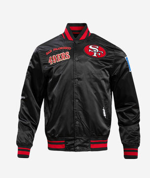 San Francisco 49Ers Retro Classic Rib Satin Jacket