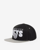 Mitchell & Ness Brooklyn Nets Billboard Classic Snapback Hat 6HSSDX19016-BNEBKGY Black 3