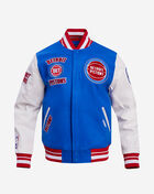 PRO STANDARD Detroit Pistons Retro Classic Rib Wool Varsity Jacket BDP656057-RYR Blue 1
