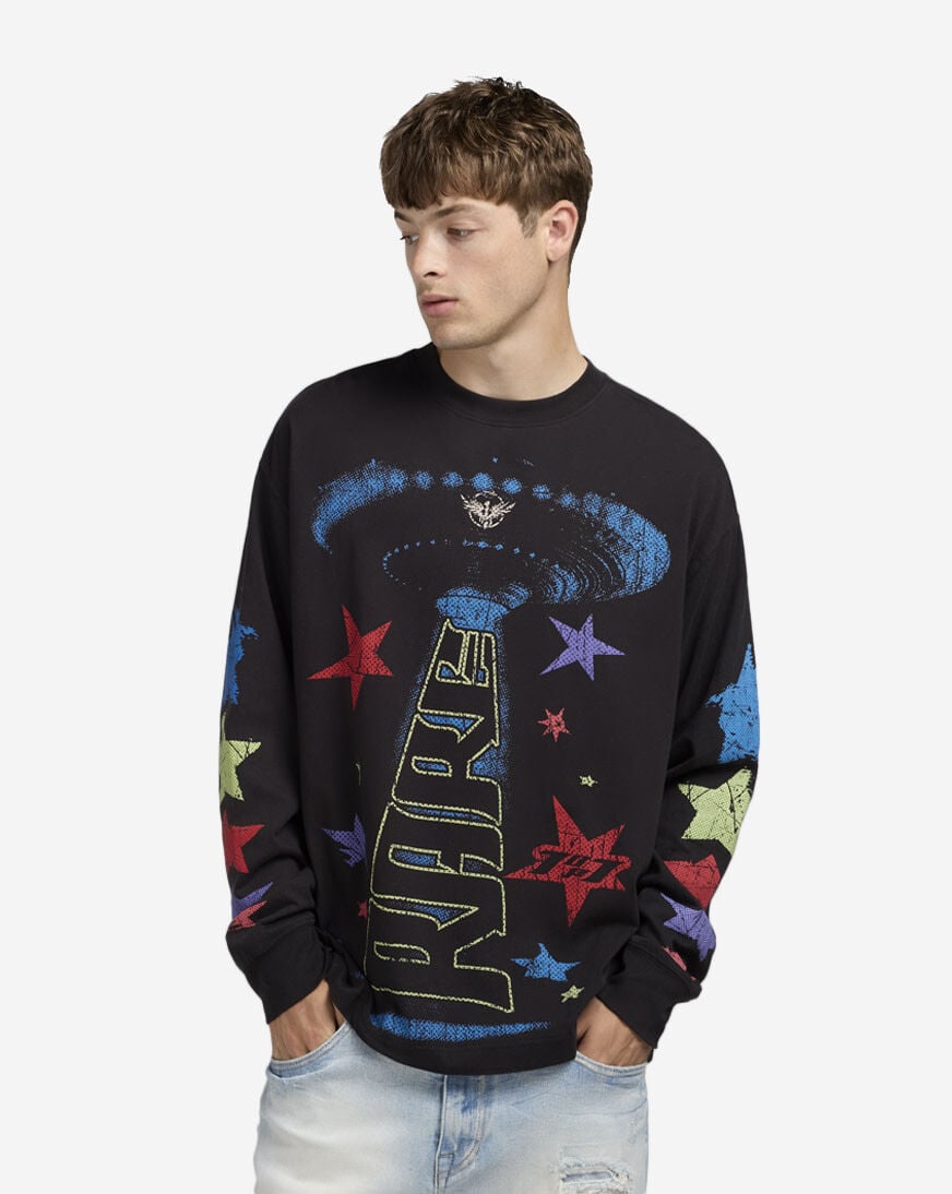 Shop Puma Lamelo Star Vision Long Sleeve Tee 63243901 black