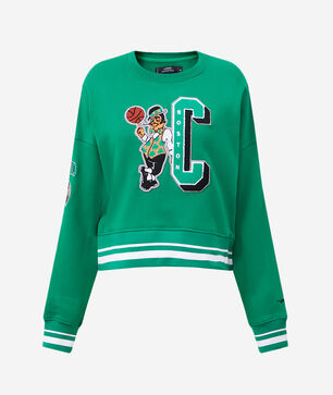 Boston Celtics Mash Up Rib Fleece Crewneck
