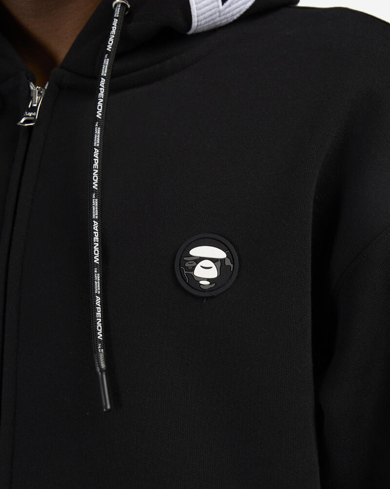 AAPE Now Fleece Full-Zip Hoodie AAPSWMC358XXP-BKX Black 3