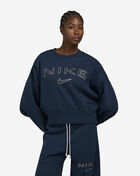 Nike NSW Phoenix Fleece Oversized Crew-Neck Logo Sweatshirt FV7674-478 Blue 1