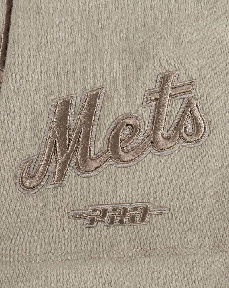 PRO STANDARD Big Boys' New York Mets Neutral Fleece Crewneck LNMB5314996-TAU Beige 2