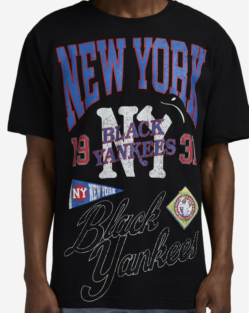 Shop Reason NLB New York Black Yankees Tee RE5-047-BLK black