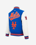 Big Boys' New York Mets Retro Classic Rib Wool Varsity Jacket