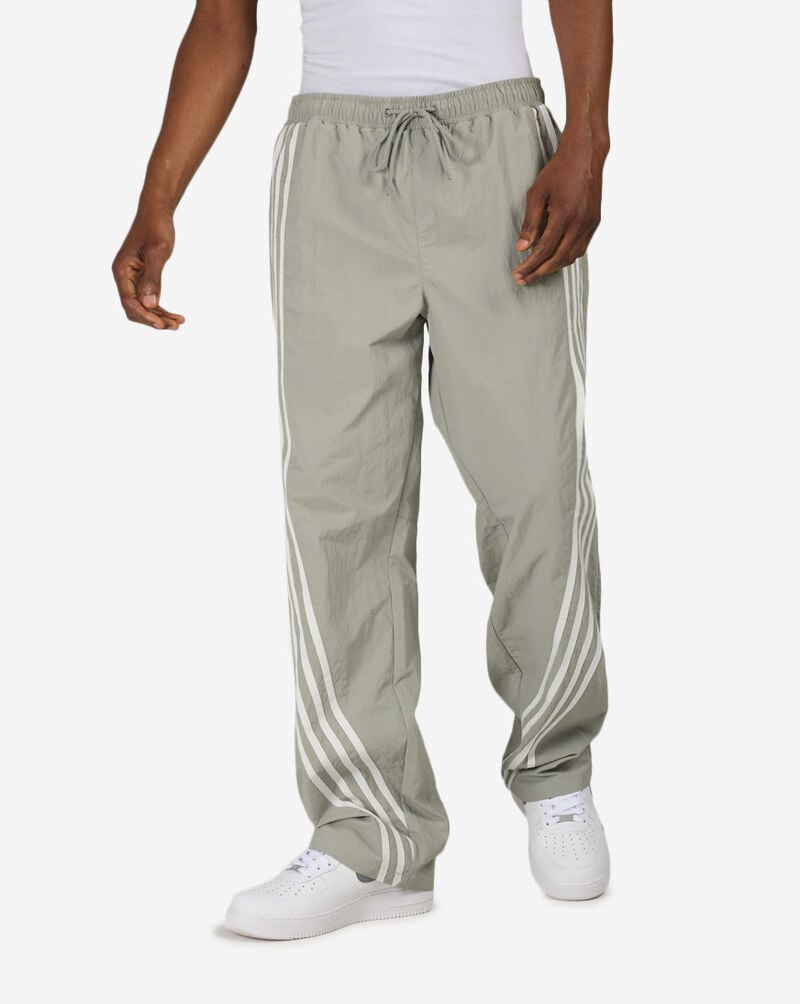 Decibel Vertical Stripe Nylon Pants FW26B6201-GRY Grey 1