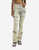 Cargo High-Rise Stacked Pants