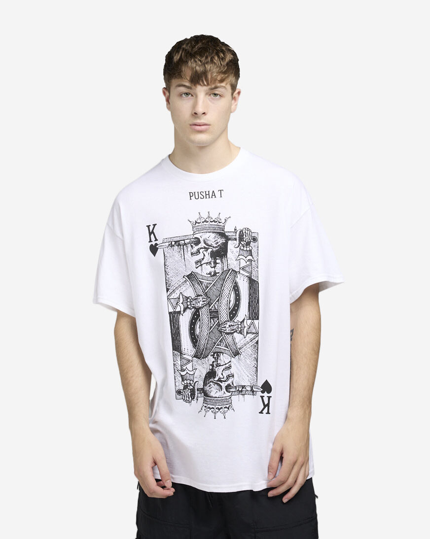 Shop Graphic Tees Pusha T King of Hearts Tee 36821007 white | SNIPES USA