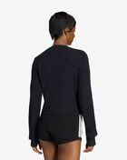 adidas Jennie Knitted Wrap Around Cardigan LD8933-BLKWHT Black 2