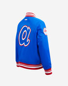 Big Boys' Atlanta Braves Retro Classic Bb Rib Satin Jacket