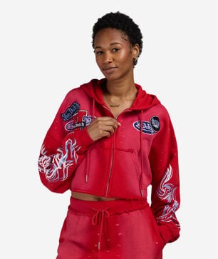 Cropped Full Zip Hoodie