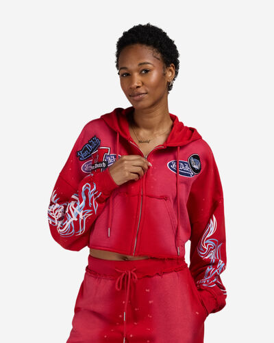 Cropped Full Zip Hoodie