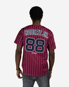 Mitchell  Ness Chicago American Giants Luis Robert Jr. Authentic Batting Practice Pinstripes Jersey JY19328-CAMMAWH Red 2