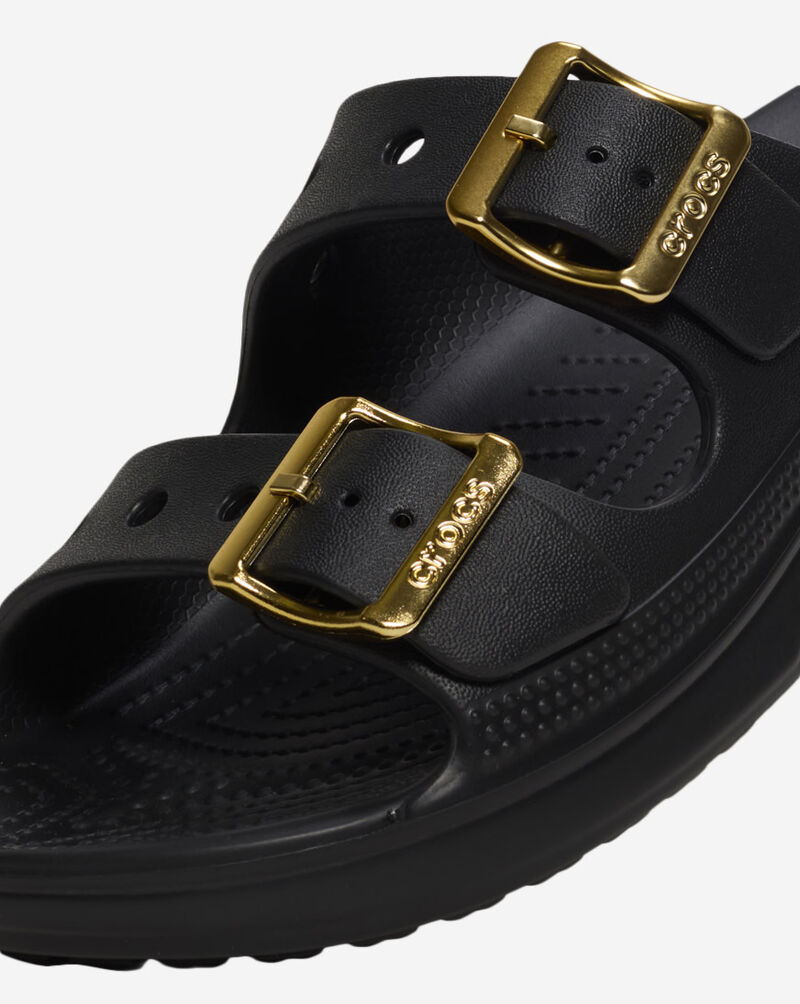 Crocs Saturday Metallic Buckle Sandal 213316-001 Black 8