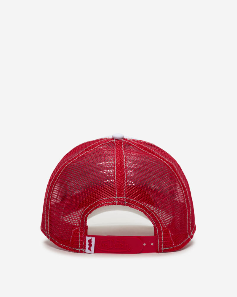 Von Dutch Staple Trucker Hat VDHT97-GYMRED Red 3