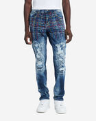 Multi Color Stitch 5 Pocket Jeans