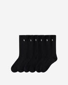 Polo Ralph Lauren Sport 6Pk Crew Socks (L) 821480PKZ3-001 Black 1