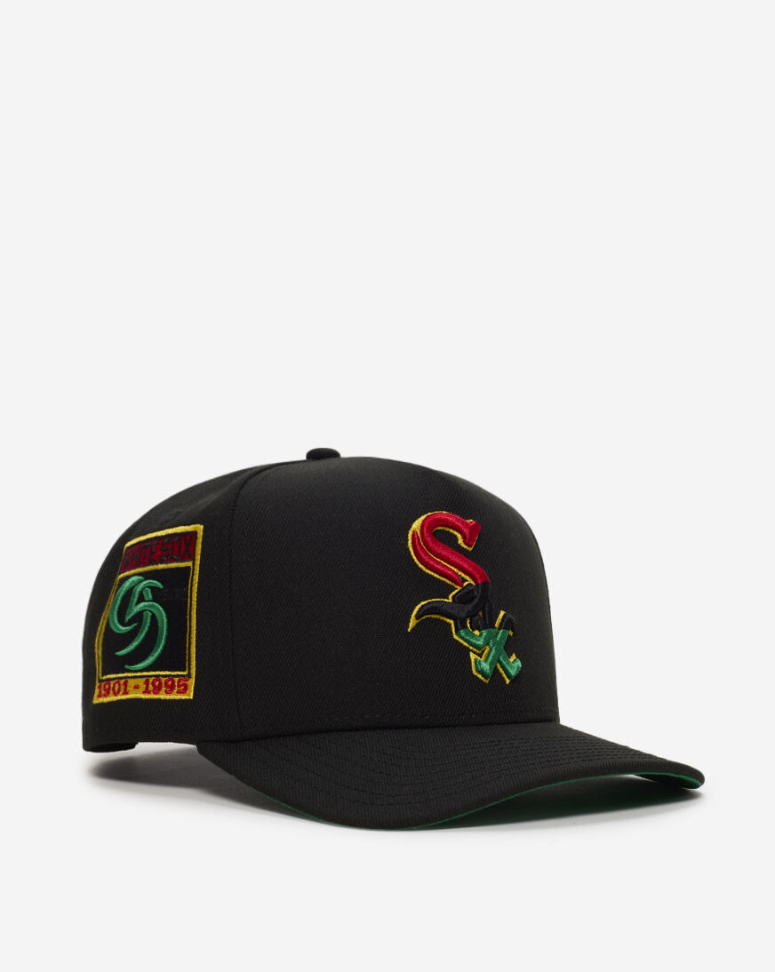 Shop New Era 9Fifty A-Frame Chicago White Sox BHM Snapback Hat