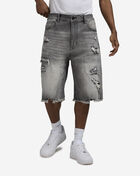 Smoke Rise Skater Fit Denim Shorts JS25423SNZ-BLK Grey 1