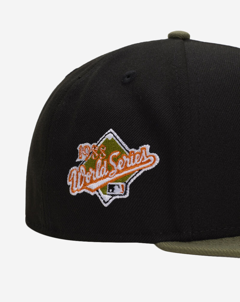 New Era 59Fifty Los Angeles Dodgers Green Bark Fitted Hat 70948475 Black 2