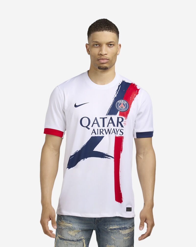 Nike Paris Saint-Germain Stadium Away Soccer Replica Jersey FN8781-101 White 1