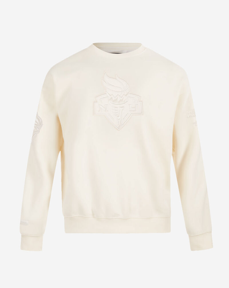 PRO STANDARD New York Liberty Neutral Drop Shoulder Fleece Crewneck WNL570011-EGG cream 1