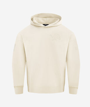 Detroit Lions Neutral Drop Shoulder Fleece Pull Over Hoodie