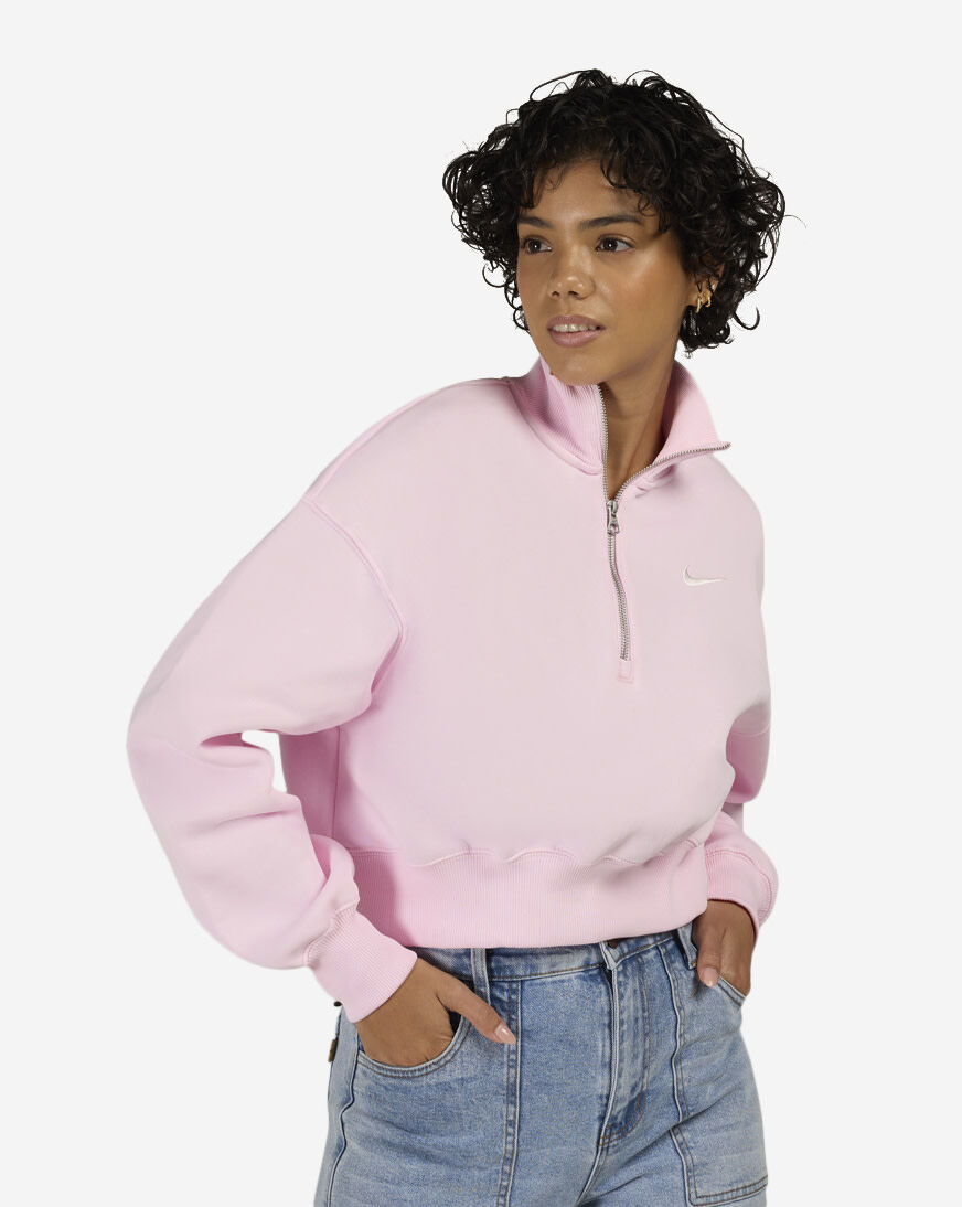 Shop Nike NSW Phoenix Fleece 1/4-Zip Cropped Sweatshirt DQ5767-663