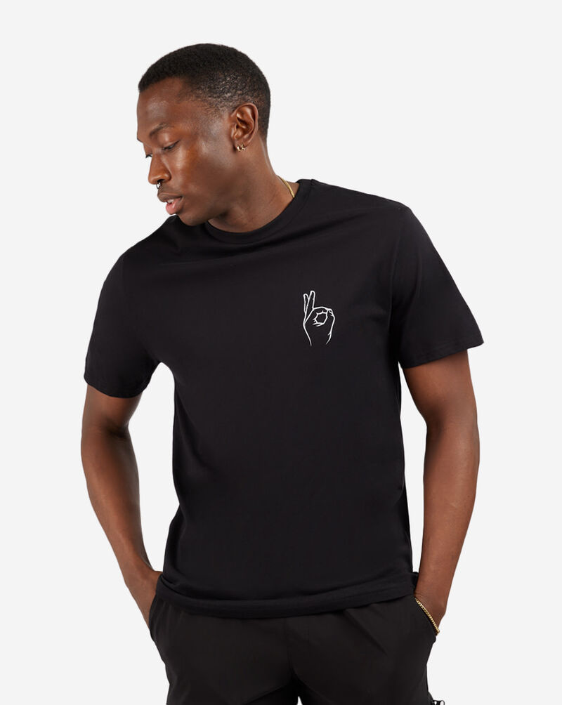 Graphic Tees A Okay Chest Tee MT1485 Black 1