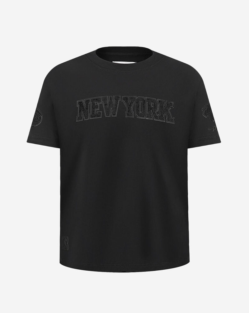 PRO STANDARD Big Boys' New York Knicks Classic Triple Black Tee BNKB1516046-BLK Black 1
