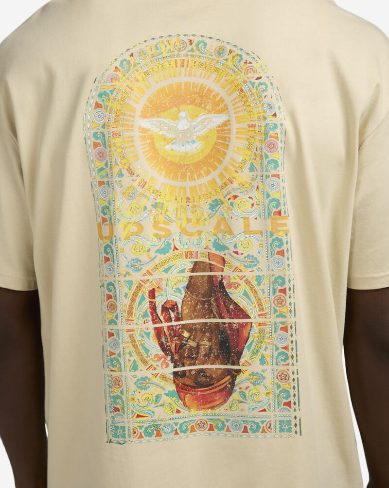 Upscale Urban Saint Glass Tee MTUS213-00208 Beige 3