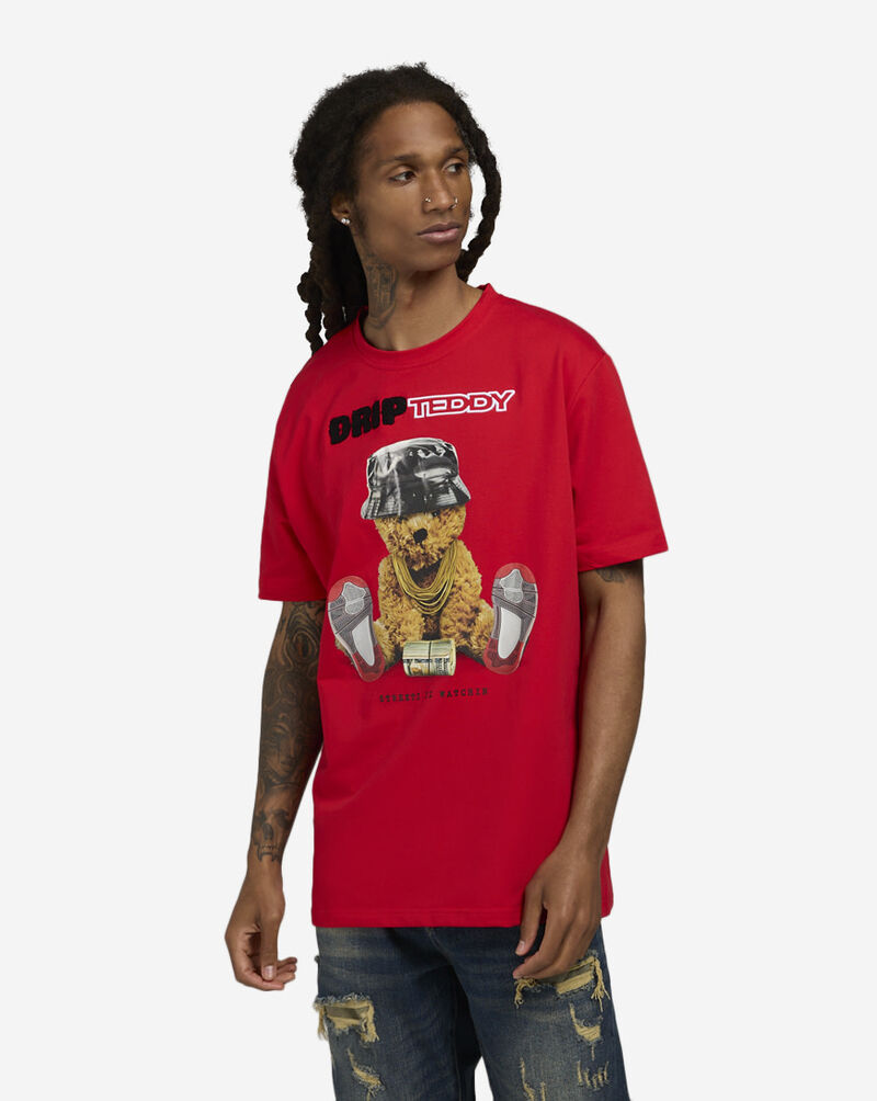 STREETZ IS WATCHIN Drip Teddy Tee SIW2022-RED Red 1