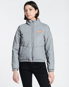 MEMBERS ONLY Reflective High Shine Puffer Jacket ML170114-REF Grey 1