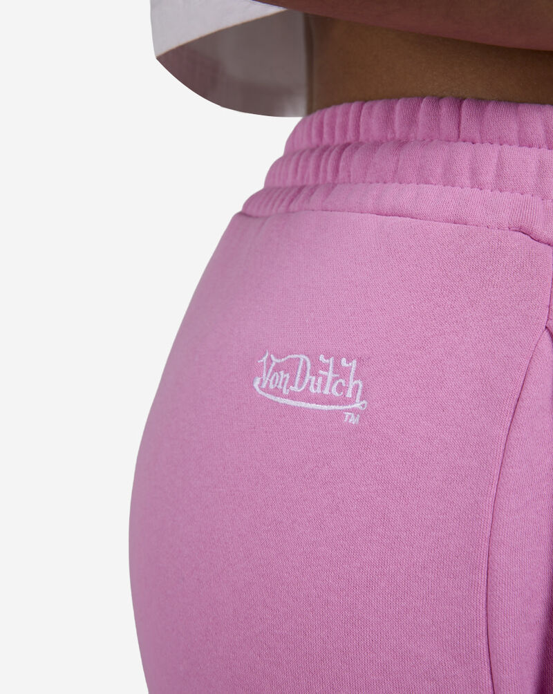 Von Dutch Ransom Fleece Wide Leg Pants 7VND3A8730SN Pink 3