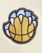 PRO STANDARD Memphis Grizzlies Retro Classic Rib Fleece Cropped Pullover Hoodie BMGC58907-EUN cream 2