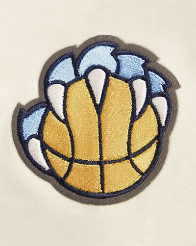 Memphis Grizzlies Retro Classic Rib Fleece Cropped Pullover Hoodie