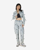 Cropped Denim Bungee Jacket