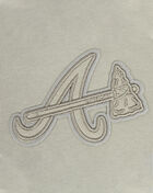 Atlanta Braves Neutral Cropped Pullover Hoodie
