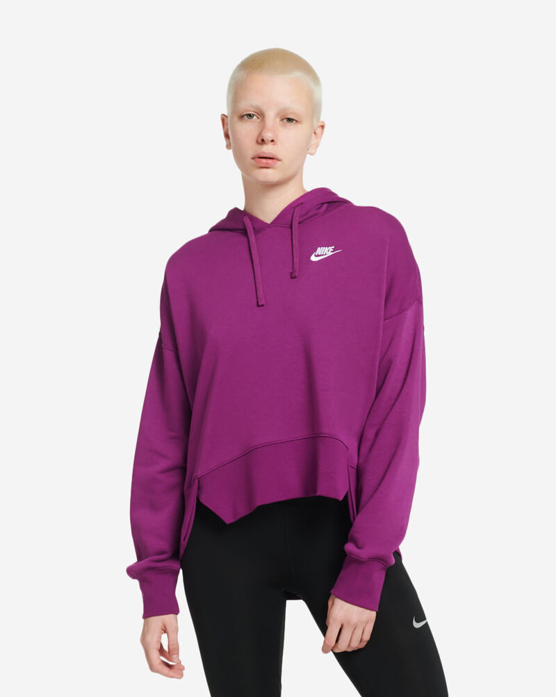 Nike fleece crop pullover clearance