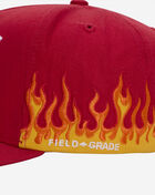 Field Grade Everything Is F Flame Twill Trucker 1005203 Red 2