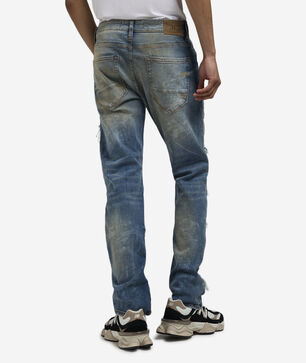 Straight Distressed 5-Pocket Jean