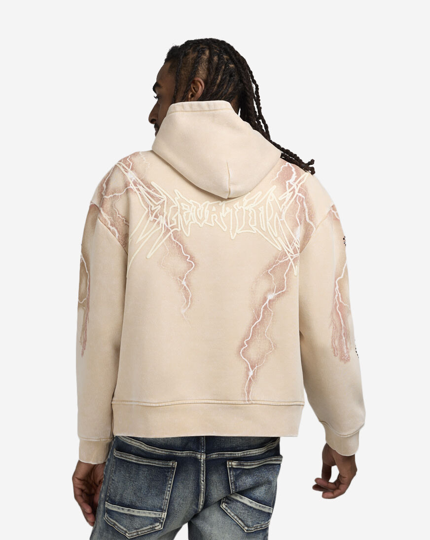 Shop Smoke Rise Paradise Fleece Hoodie F025567SN-CLAY beige