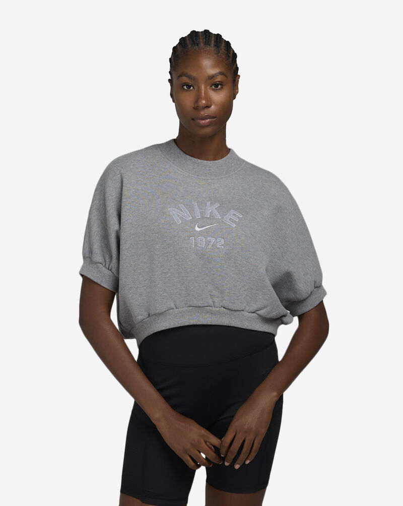 Nike NSW Short Sleeve Fleece Crew HJ0224-091 Grey 1