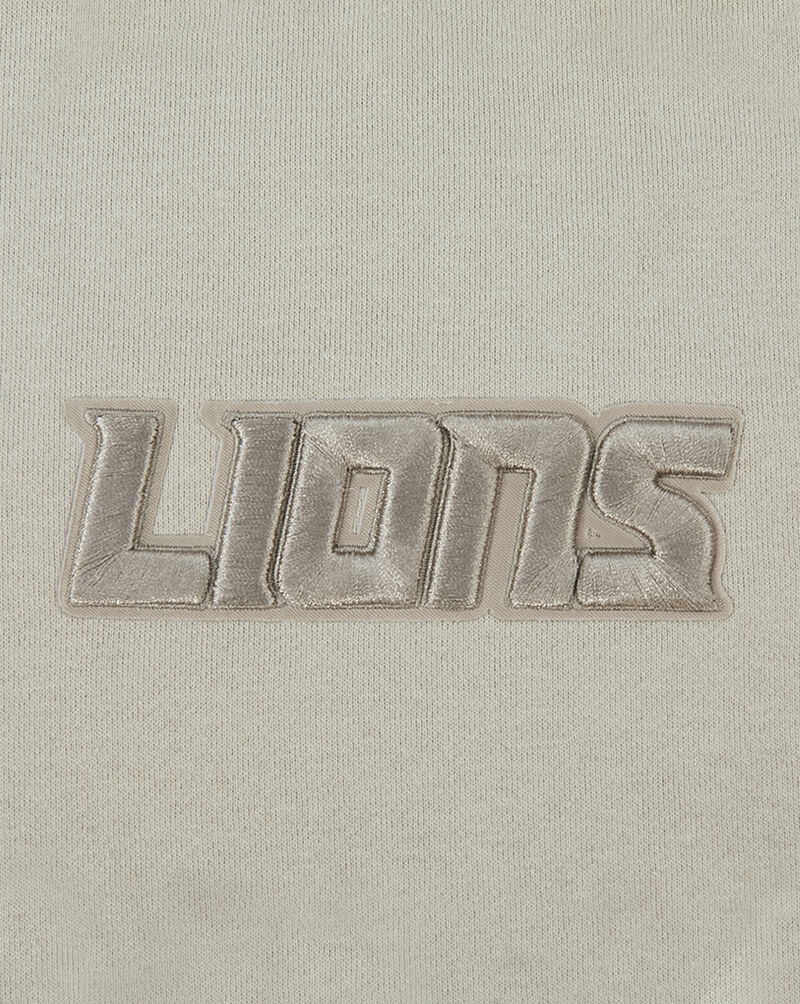 PRO STANDARD Detroit Lions Wingspam Drop Shoulder Crewneck FDL5410526-TAU Beige 2
