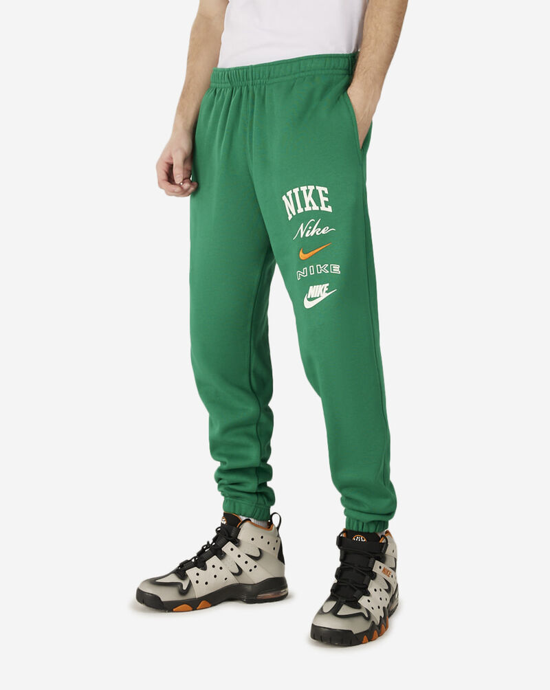 Nike NSW Club Fleece Stacked Graphic Pants FN2643-365 Green 1