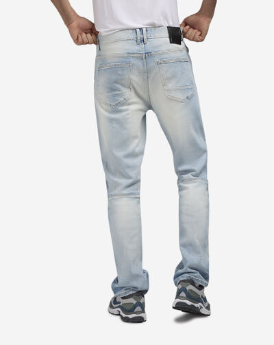 Straight Rip Repair 5 Pocket Jean