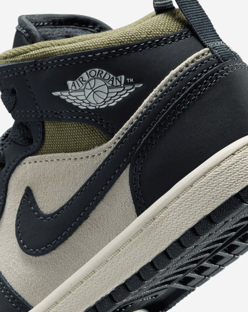 Jordan Little Kids' Air Jordan 1 Mid SE HV4444-102 Green 8