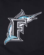 Florida Marlins Classic Rib Fleece Cropped Pullover Hoodie